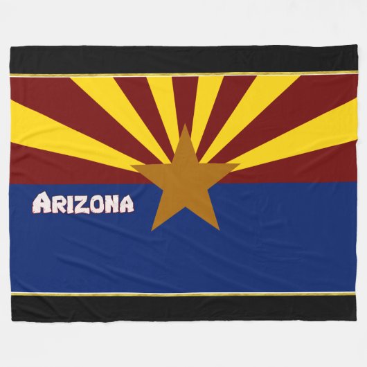 Couverture Polaire Drapeau de l'Arizona (Devant (Horizontal))