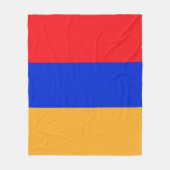 Couverture Polaire Drapeau de l'Arménie (Devant)
