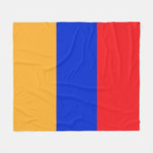 Couverture Polaire Drapeau de l'Arménie (Devant (Horizontal))