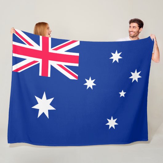 Couverture Polaire Drapeau de l'Australie (En situation)