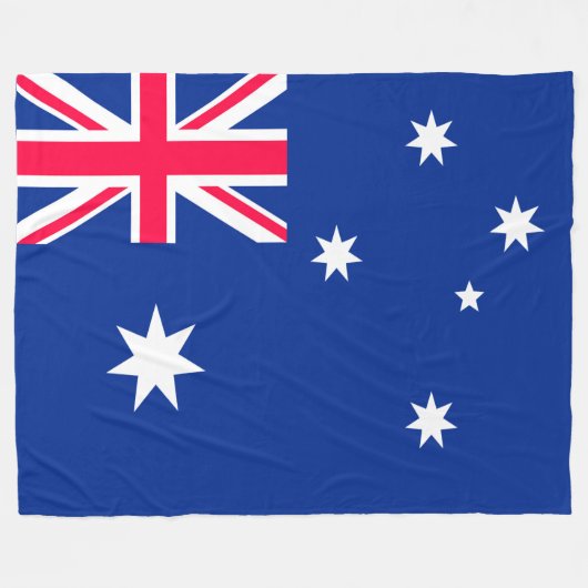Couverture Polaire Drapeau de l'Australie (Devant (Horizontal))