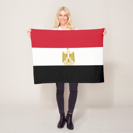 Couverture Polaire Drapeau de l'Égypte (En situation)