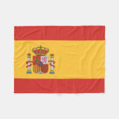 Couverture Polaire Drapeau de l'Espagne (Devant (Horizontal))