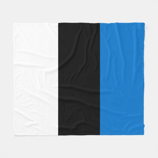 Couverture Polaire Drapeau de l'Estonie (Devant (Horizontal))