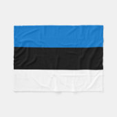 Couverture Polaire Drapeau de l'Estonie (Devant (Horizontal))
