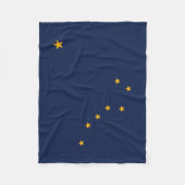 Couverture Polaire Drapeau de l'État d'Alaska (Devant)