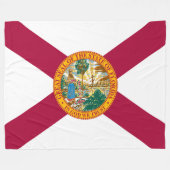 Couverture Polaire Drapeau de l'État de Floride (Devant (Horizontal))