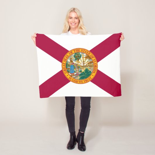 Couverture Polaire Drapeau de l'État de Floride (En situation)