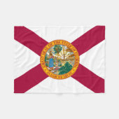 Couverture Polaire Drapeau de l'État de Floride (Devant (Horizontal))