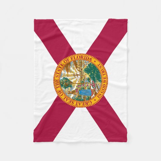 Couverture Polaire Drapeau de l'État de Floride (Devant)