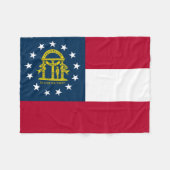 Couverture Polaire Drapeau de l'État de Géorgie (Devant (Horizontal))