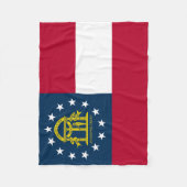 Couverture Polaire Drapeau de l'État de Géorgie (Devant)