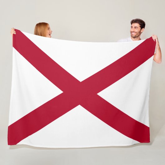 Couverture Polaire Drapeau de l'état de l'Alabama (En situation)