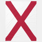 Couverture Polaire Drapeau de l'état de l'Alabama (Devant)