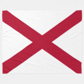 Couverture Polaire Drapeau de l'état de l'Alabama (Devant (Horizontal))