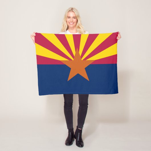 Couverture Polaire Drapeau de l'État de l'Arizona (En situation)