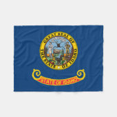 Couverture Polaire Drapeau de l'État de l'Idaho (Devant (Horizontal))