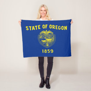 Couverture Polaire Drapeau de l'État de l'Oregon