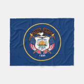 Couverture Polaire Drapeau de l'État de l'Utah (Devant (Horizontal))