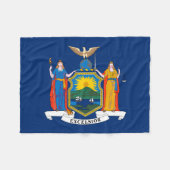 Couverture Polaire Drapeau de l'État de New York (Devant (Horizontal))
