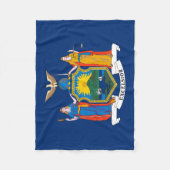 Couverture Polaire Drapeau de l'État de New York (Devant)