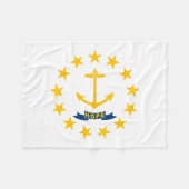 Couverture Polaire Drapeau de l'État de Rhode Island (Devant (Horizontal))