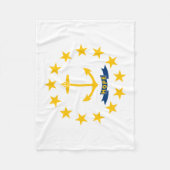 Couverture Polaire Drapeau de l'État de Rhode Island (Devant)