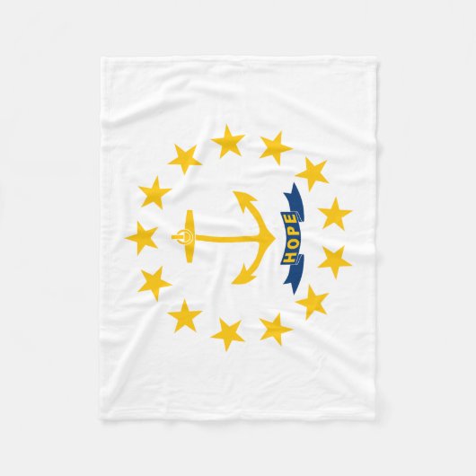 Couverture Polaire Drapeau de l'État de Rhode Island (Devant)