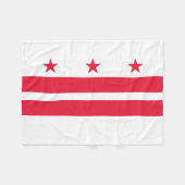 Couverture Polaire Drapeau de l'État de Washington DC (Devant (Horizontal))