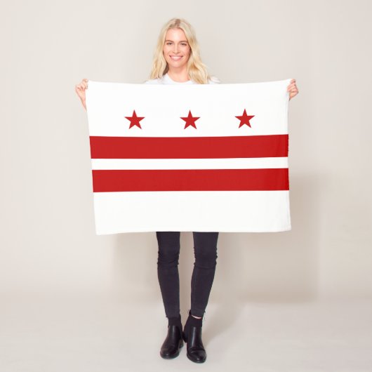 Couverture Polaire Drapeau de l'État de Washington DC (En situation)