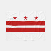 Couverture Polaire Drapeau de l'État de Washington DC (Devant (Horizontal))
