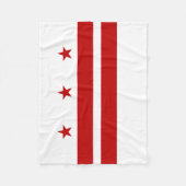 Couverture Polaire Drapeau de l'État de Washington DC (Devant)