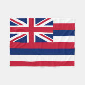 Couverture Polaire Drapeau de l'État d'Hawaii (Devant (Horizontal))
