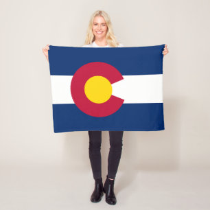 Couverture Polaire Drapeau de l'État du Colorado