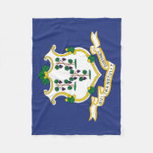 Couverture Polaire Drapeau de l'État du Connecticut (Devant)