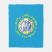 Couverture Polaire Drapeau de l'État du Dakota du Sud (Devant)