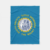Couverture Polaire Drapeau de l'État du Dakota du Sud (Devant)