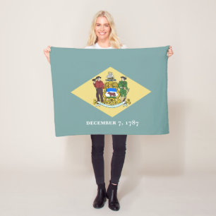 Couverture Polaire Drapeau de l'État du Delaware