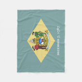 Couverture Polaire Drapeau de l'État du Delaware (Devant)