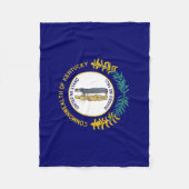 Couverture Polaire Drapeau de l'État du Kentucky (Devant)