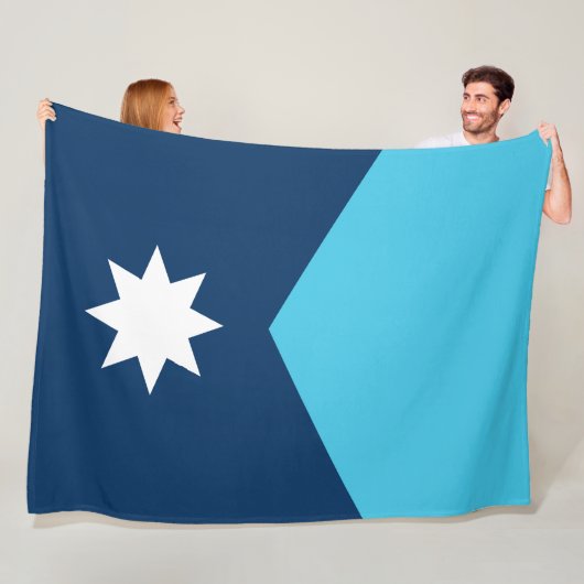 Couverture Polaire Drapeau de l'État du Minnesota (En situation)