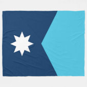 Couverture Polaire Drapeau de l'État du Minnesota (Devant (Horizontal))
