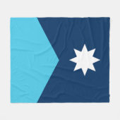 Couverture Polaire Drapeau de l'État du Minnesota (Devant (Horizontal))