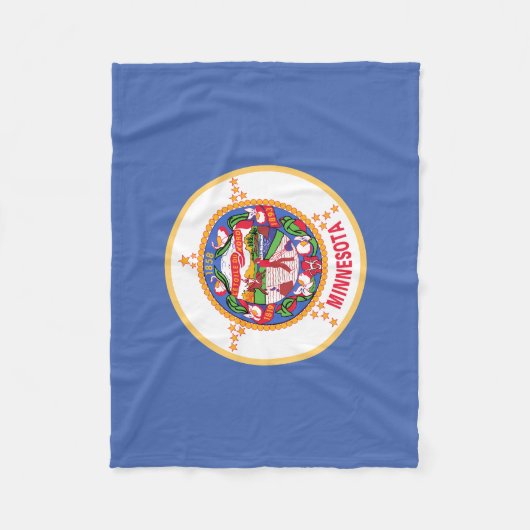 Couverture Polaire Drapeau de l'État du Minnesota (Devant)