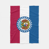 Couverture Polaire Drapeau de l'État du Missouri (Devant)