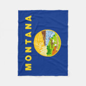Couverture Polaire Drapeau de l'État du Montana (Devant)