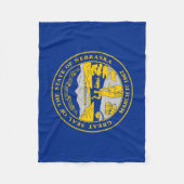 Couverture Polaire Drapeau de l'État du Nebraska (Devant)