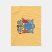 Couverture Polaire Drapeau de l'État du New Jersey (Devant)
