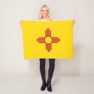 Couverture Polaire Drapeau de l'État du Nouveau-Mexique