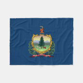 Couverture Polaire Drapeau de l'État du Vermont (Devant (Horizontal))